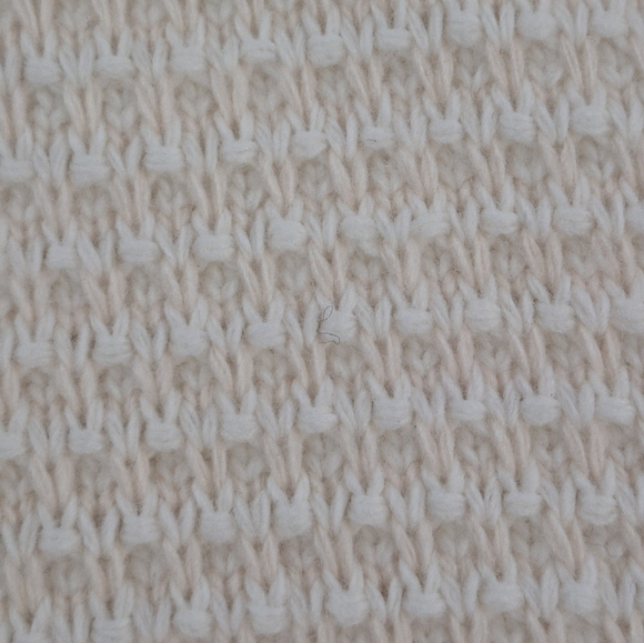 J. Crew Factory Chevron-Stitch Boatneck Sweater in Pink Ivory - Size XL - Picture 8 of 12